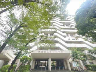 天王町スカイハイツ団地の外観