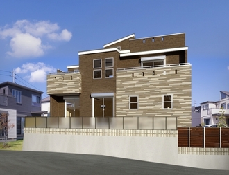 住吉山手九丁目　新築戸建ての外観