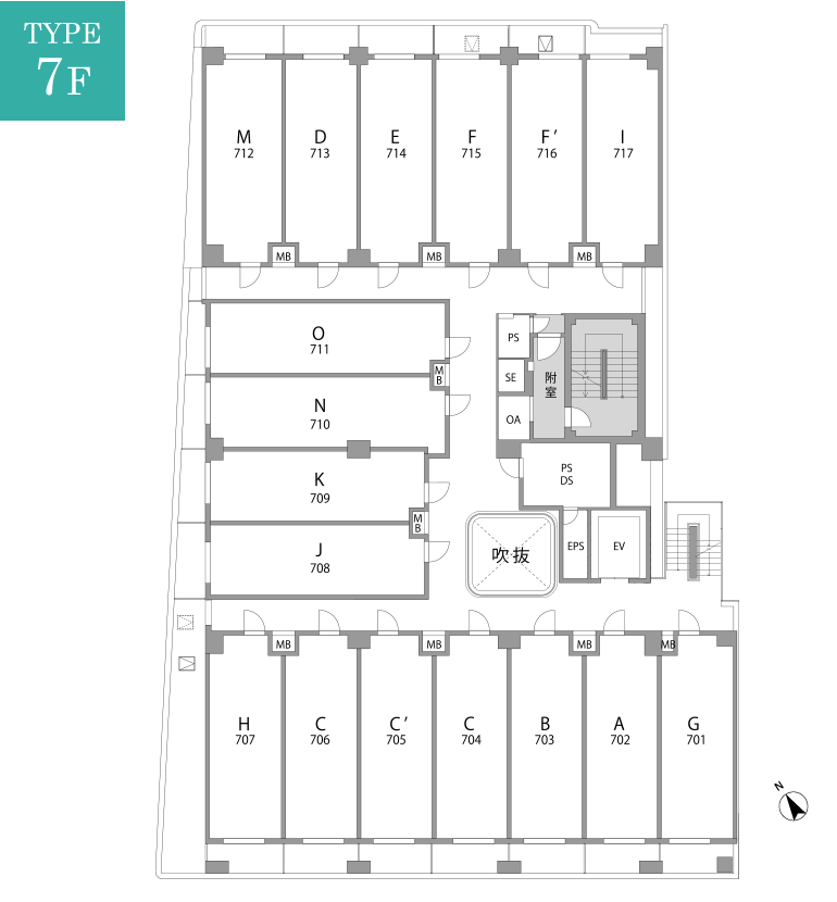 7階平面図
