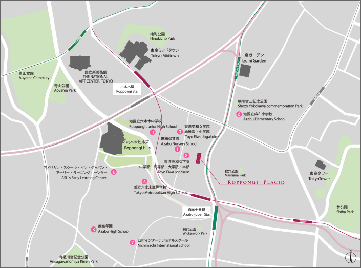 area map:Educational Facilities