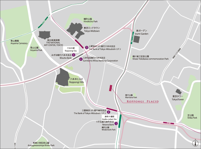 area map:Financial Institutions